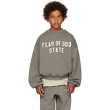 Fear Of God Essentials State Kids 90s Fit Fleece Crewneck Sweatshirt