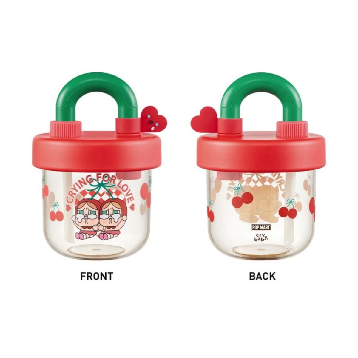 Pop Mart CRYBABY Crying For Love Series Straw Cup