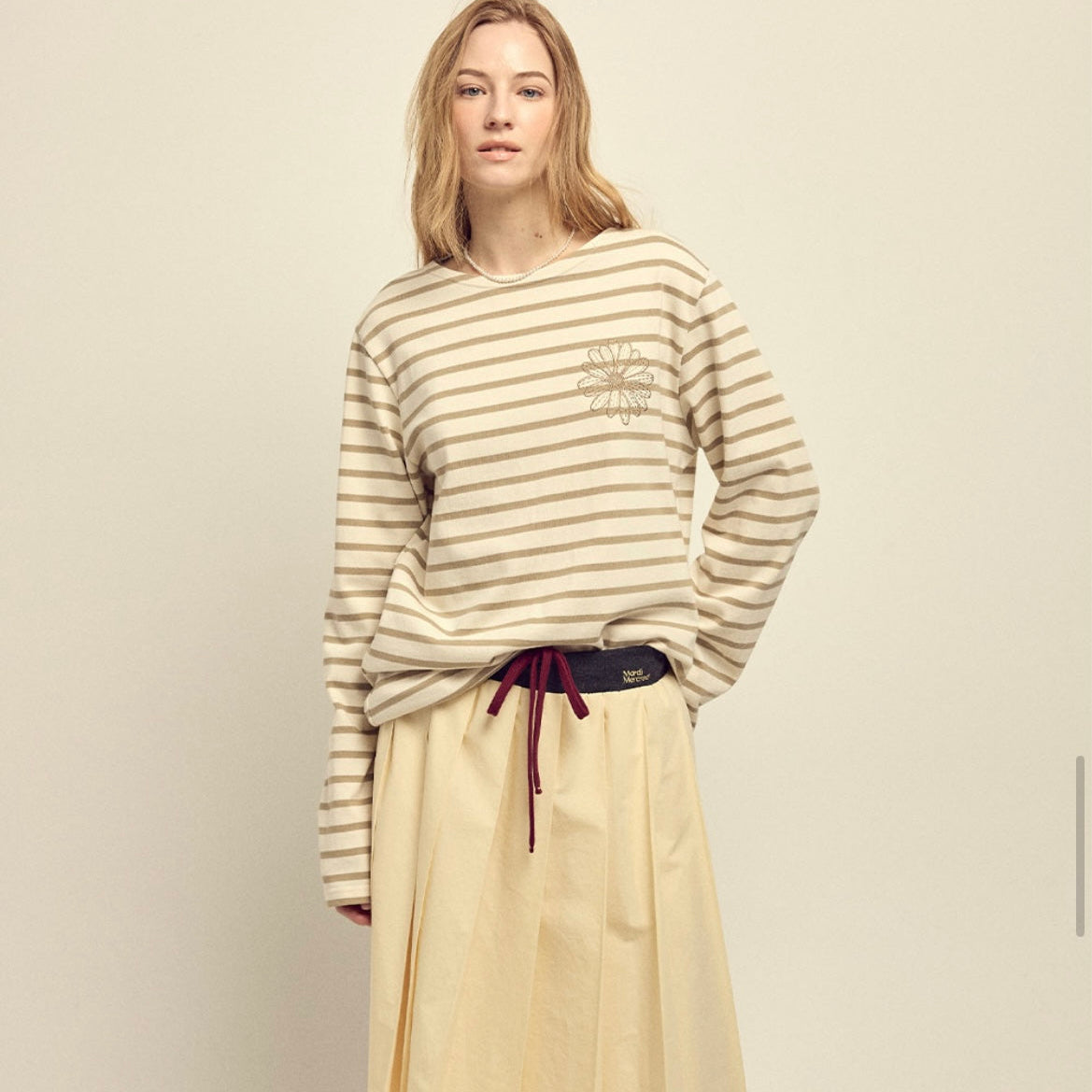 Mardi Marcredi Long Sleeve Stripe T-Shirt