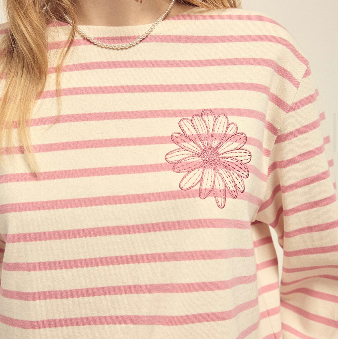 Mardi Marcredi Long Sleeve Stripe T-Shirt