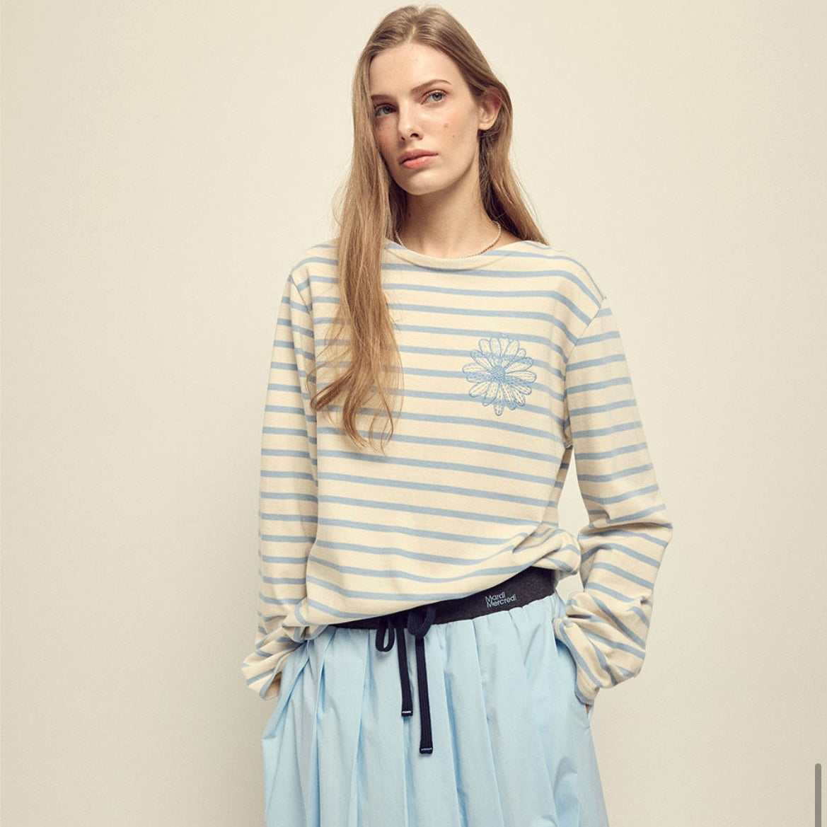 Mardi Marcredi Long Sleeve Stripe T-Shirt