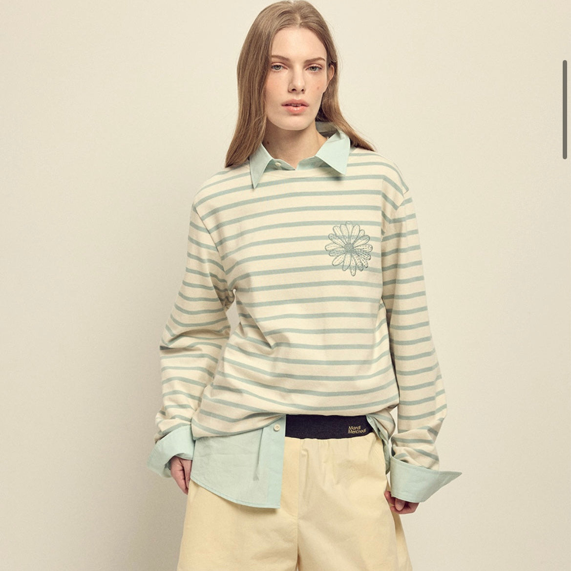 Mardi Marcredi Long Sleeve Stripe T-Shirt