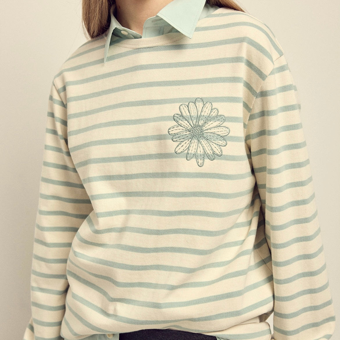 Mardi Marcredi Long Sleeve Stripe T-Shirt