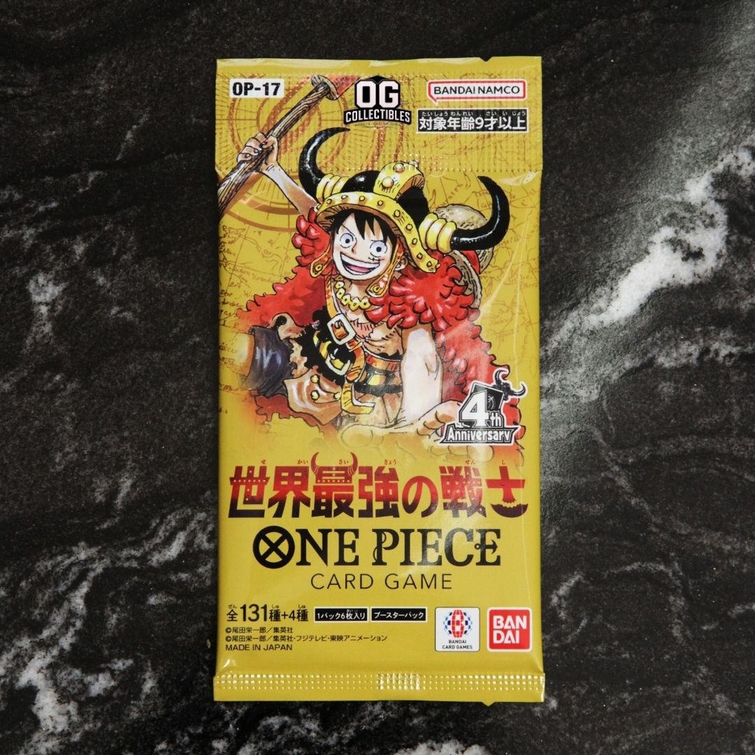 One Piece Card Game OP-17 Booster Pack The Worlds Strongest Warriors Pack