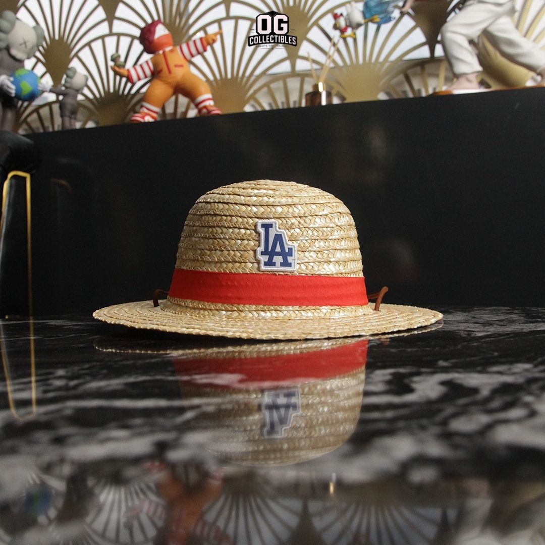 Los Angeles Dodgers x One Piece Straw Hat Brown