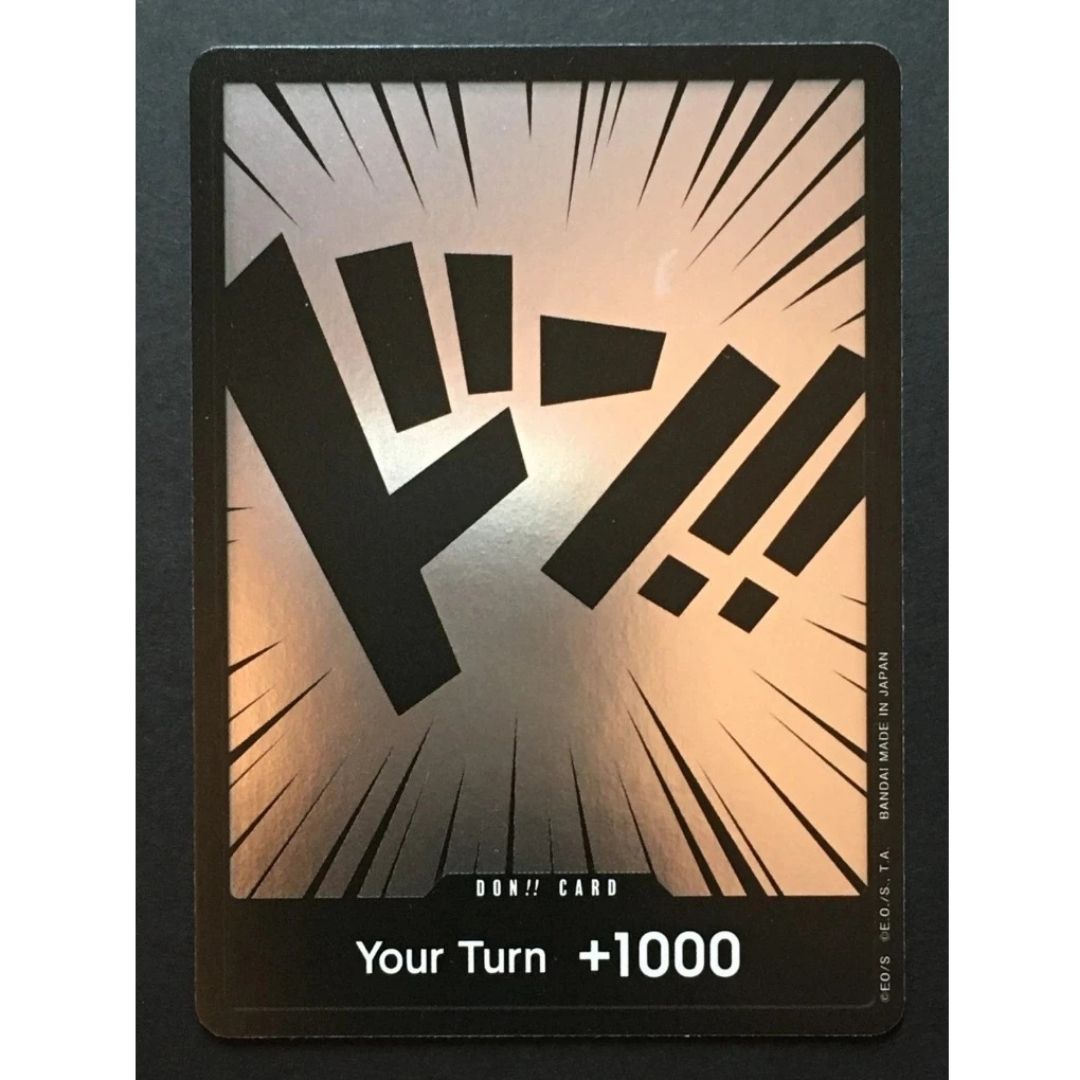 One Piece Card TCG Silver Foil Don!! Card Your Turn +1000 Japanese