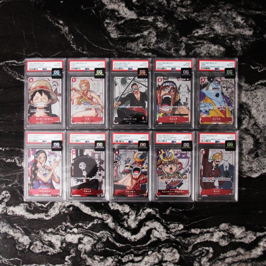 One Piece Card PSA 10 1 SET 10 Card Game Premium Card Collection 25th Anniversary Edition Japanese