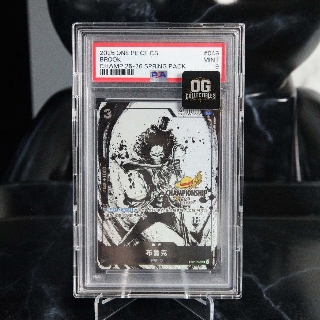 One Piece Card PSA 9 Brook SR-P EB01-046 Promotional Card Let's Get Started Campaign Promotion Pack