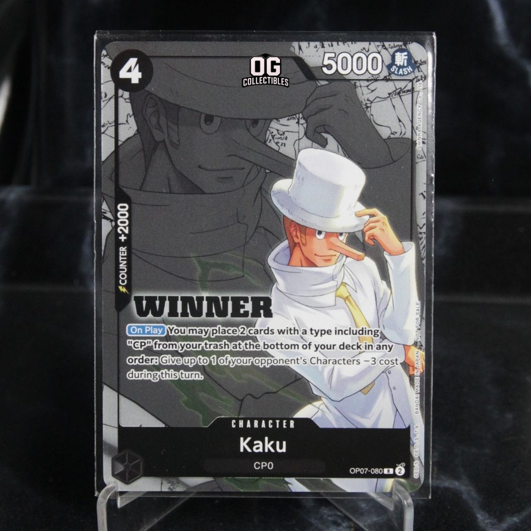 One Piece Card Kaku R OP07-080 EN Promotional Card Tournament Pack 2025 Vol.1 Winner