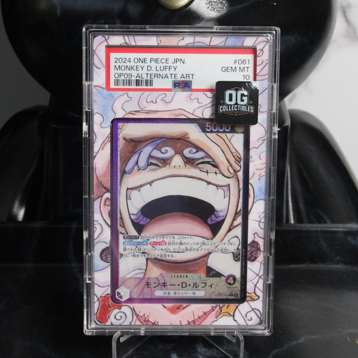 One Piece Card PSA 10 Monkey D. Luffy OP09-061 Leader Alt Art Japanese