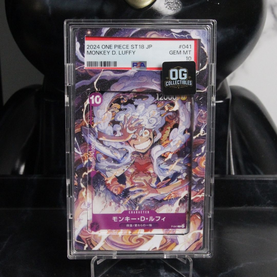 One Piece Card Monkey D. Luffy P-041 Gear 5 PSA 10 Japanese