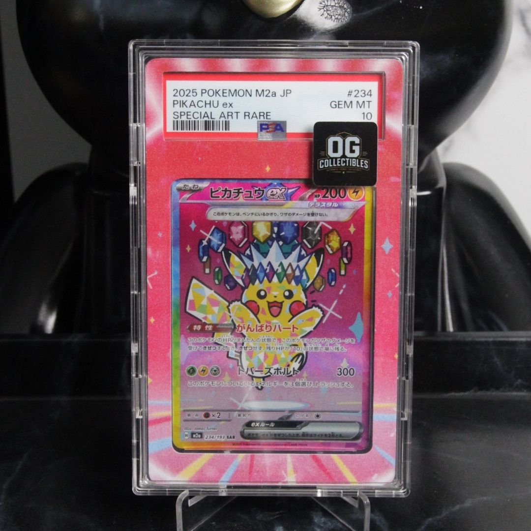 Pokemon TCG PSA 10 Pikachu ex SAR M2a 234/193 High Class Pack Mega Dream ex