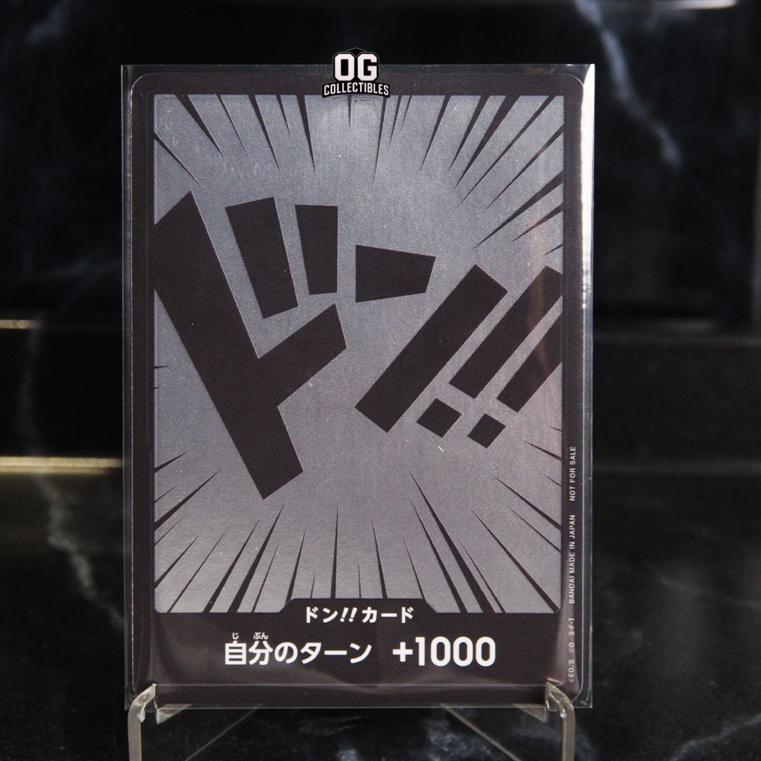 One Piece Card TCG Silver Foil Don!! Card Your Turn +1000 Japanese