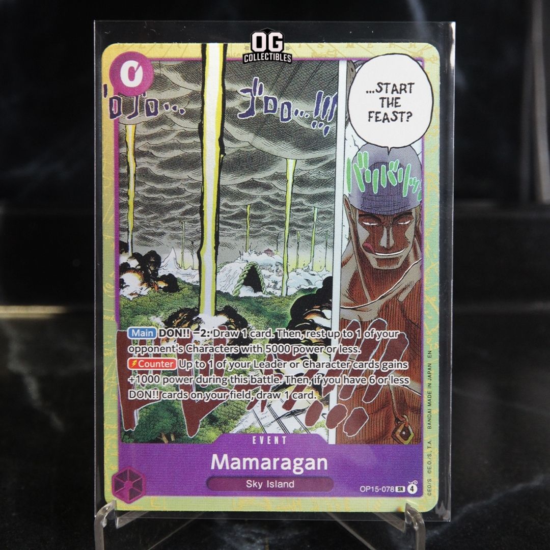 One Piece Card Mamaragan SR OP15-078 EN Booster Pack Adventure On Kami Island English