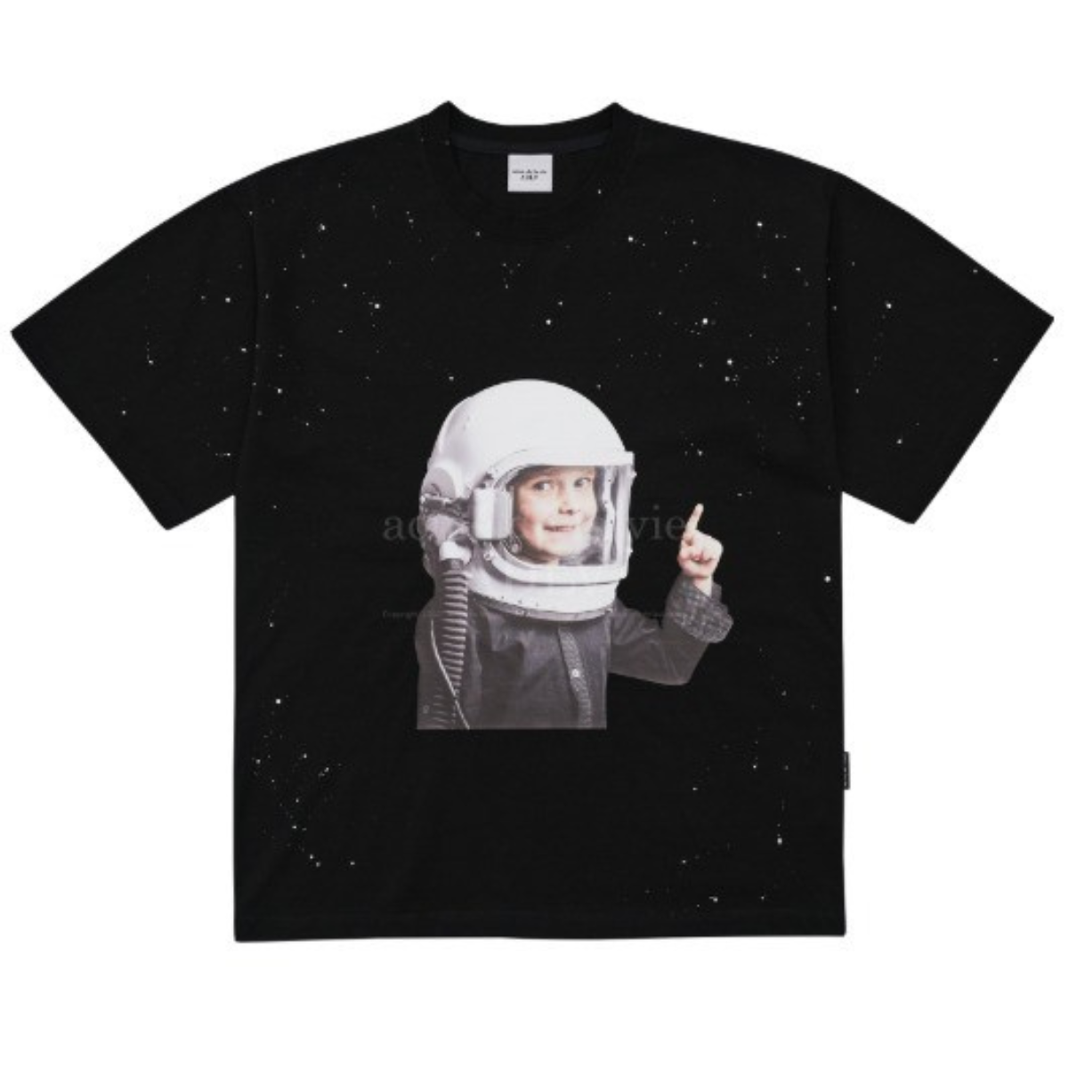 Acme De La Vie ADLV Baby Face Space Travel T-shirt Black