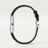Cartier Tank Must SolarBeat Small Steel Black Calfskin Leather WSTA0119
