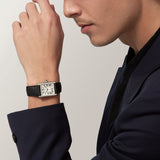 Cartier Tank Must SolarBeat Large Steel Black Calfskin Leather WSTA0120