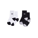 Kith Baby Toddler Classic Crew 2-Pack Socks White