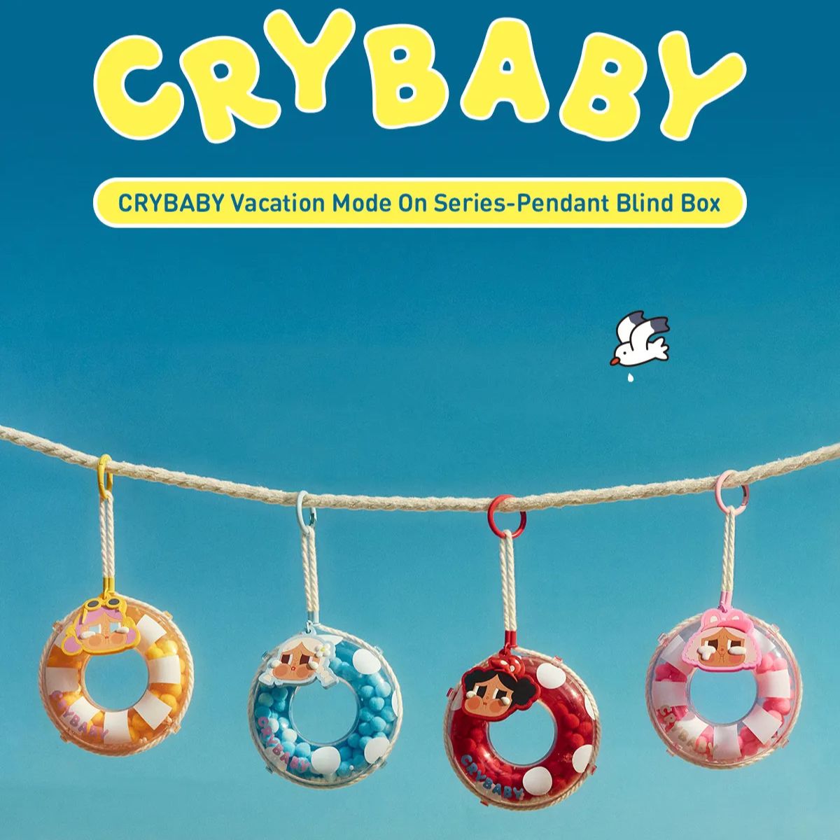 Pop Mart Crybaby Vacation Mode On Series Pendant
