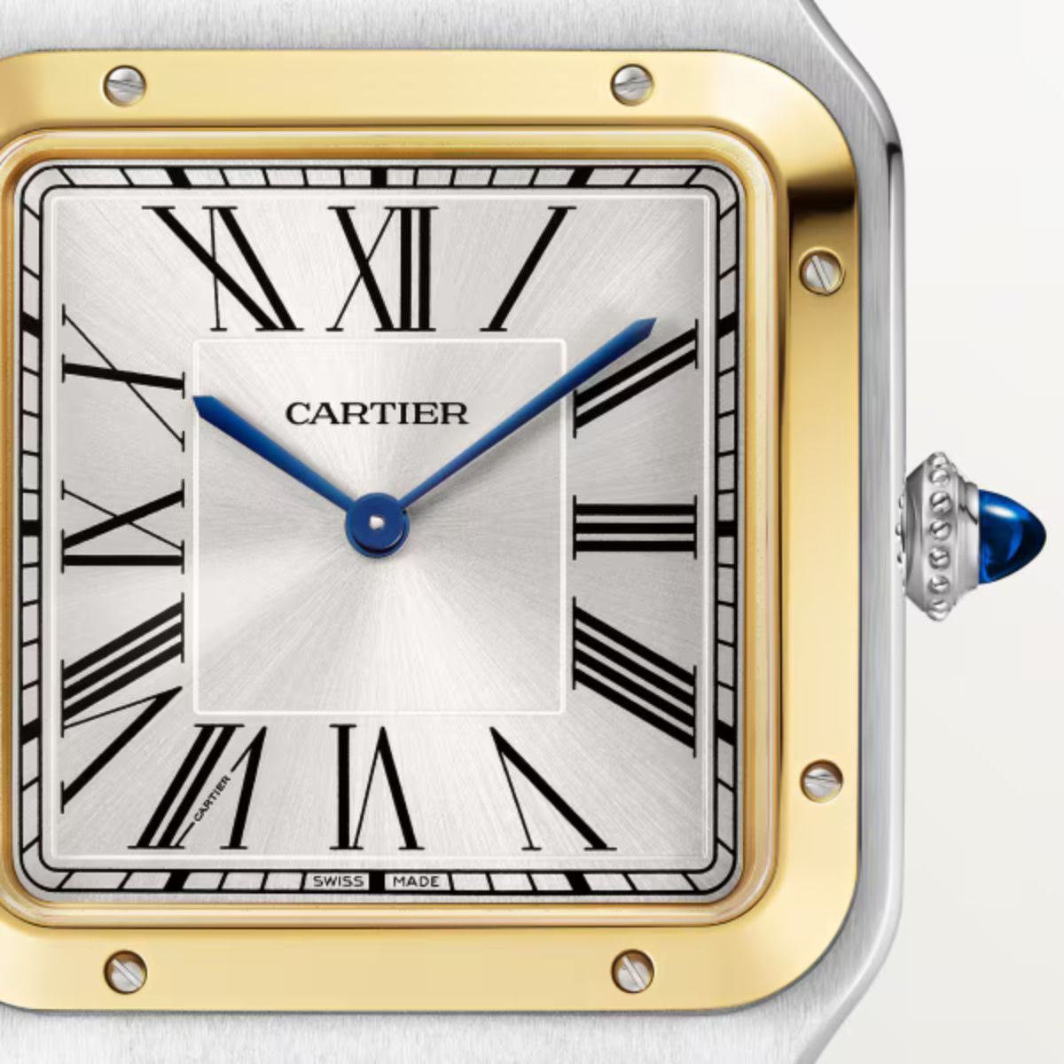Cartier Santos Dumont Extra Large YG Case Croco Strap W2SA0034