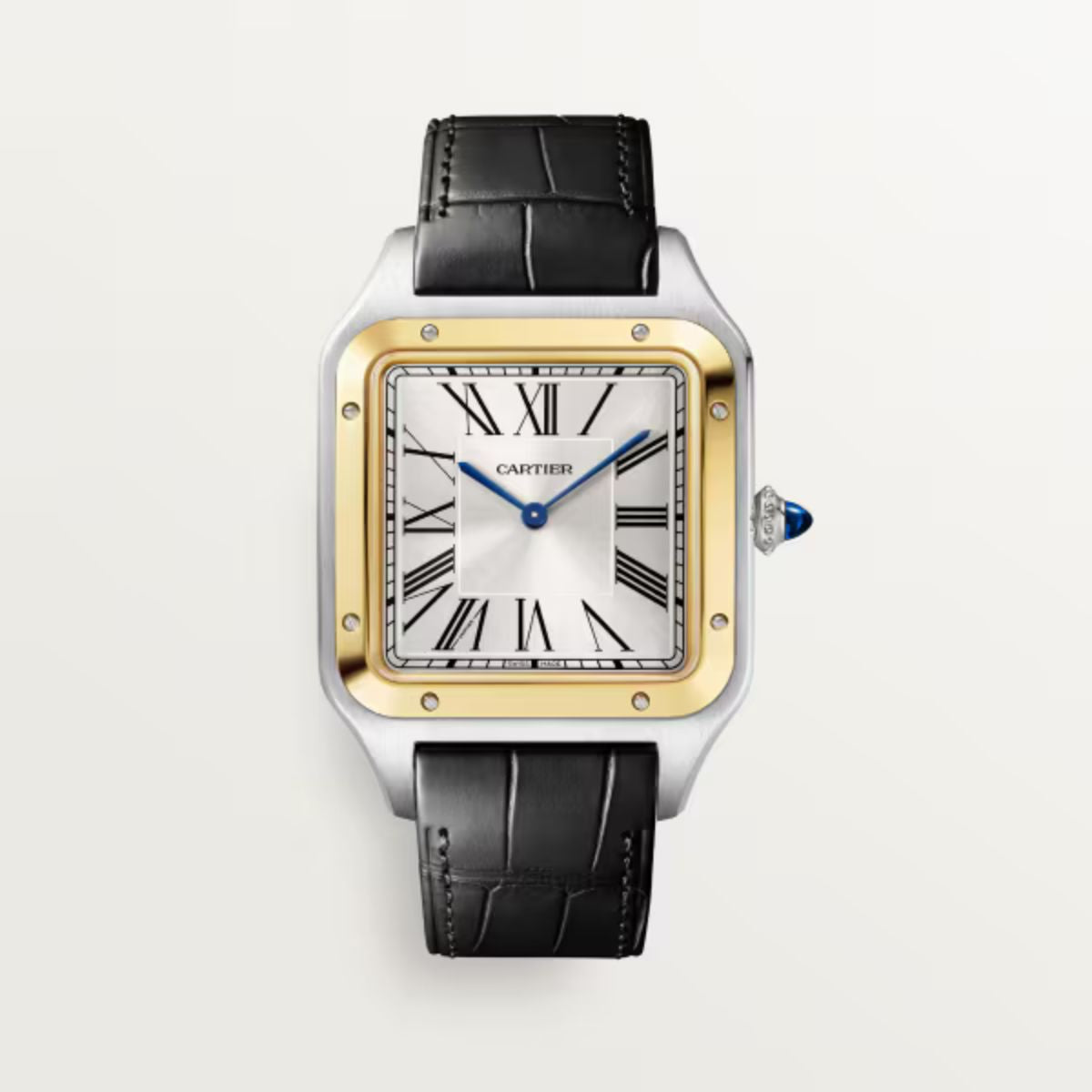 Cartier Santos Dumont Extra Large YG Case Croco Strap W2SA0034