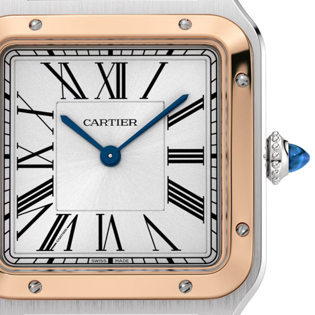 Cartier Santos Dumont Large RG Case Croco Strap W2SA0037