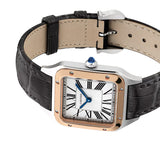 Cartier Santos Dumont Small RG Case Croco Strap W2SA0038