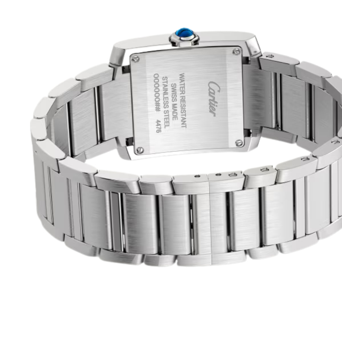 Cartier Tank Francaise Medium Steel Diamonds W4TA0021