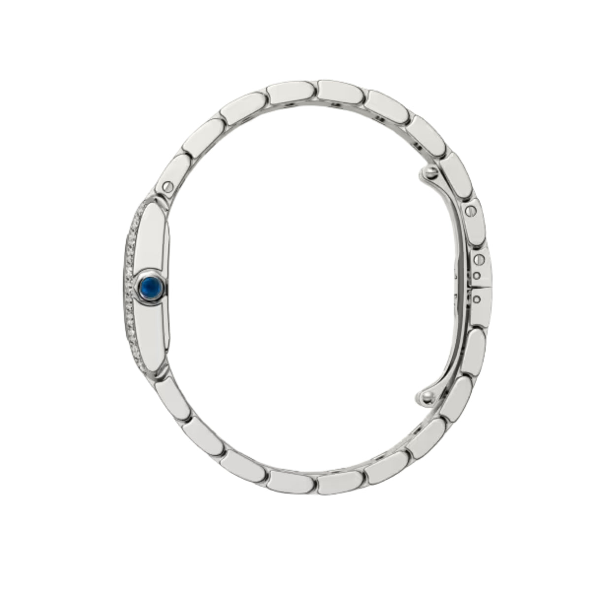 Cartier Tank Francaise Small Steel Diamonds W4TA0029