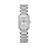 Cartier Tank Francaise Small Steel Diamonds W4TA0029