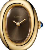 Cartier Baignoire Watch Mini Yellow Gold Bronze Leather WGBA0031