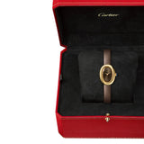 Cartier Baignoire Watch Mini Yellow Gold Bronze Leather WGBA0031