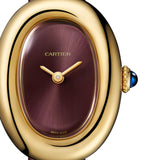 Cartier Baignoire Watch Mini Yellow Gold Prune Leather WGBA0032
