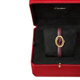 Cartier Baignoire Watch Mini Yellow Gold Prune Leather WGBA0032