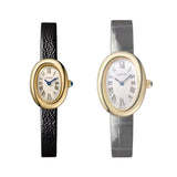 Cartier Baignoire Watch Mini Yellow Gold Black Varnished Leather WGBA0041