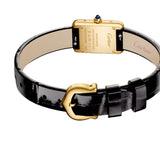 Cartier Tank Louis Cartier Mini Yellow Gold Shiny Black Alligator Leather WGTA0352