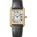 Cartier Tank Louis Cartier Large Yellow Gold Semi Matte Grey Alligator Leather WGTA0357