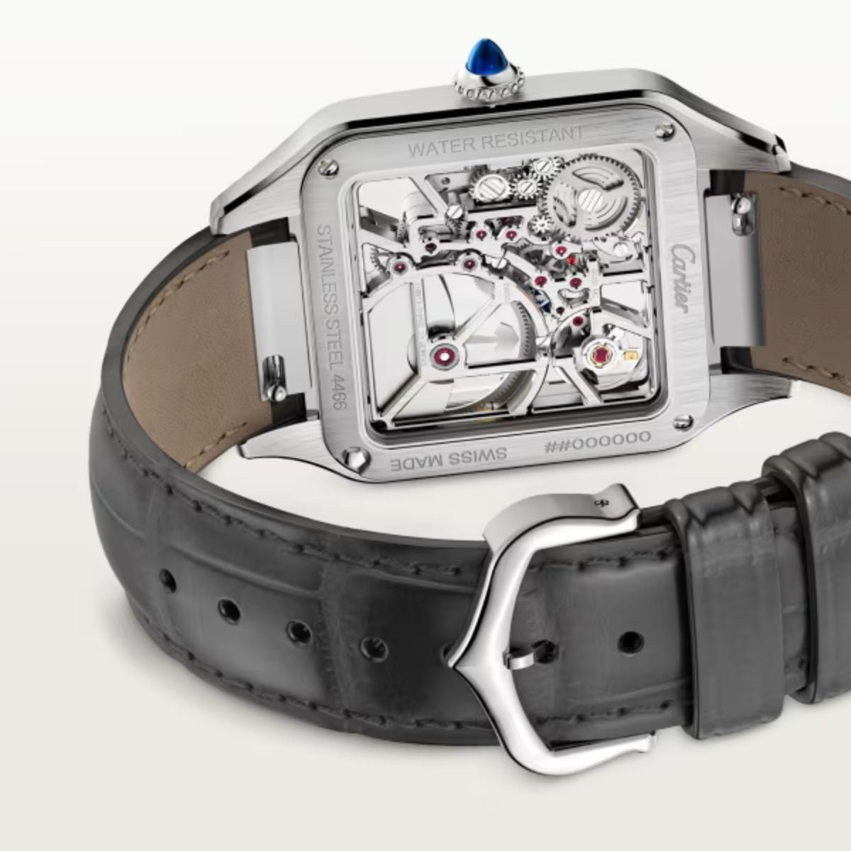 Cartier Santos Dumont Skeleton Equipped With A Micro Rotor Large Model WHSA0032