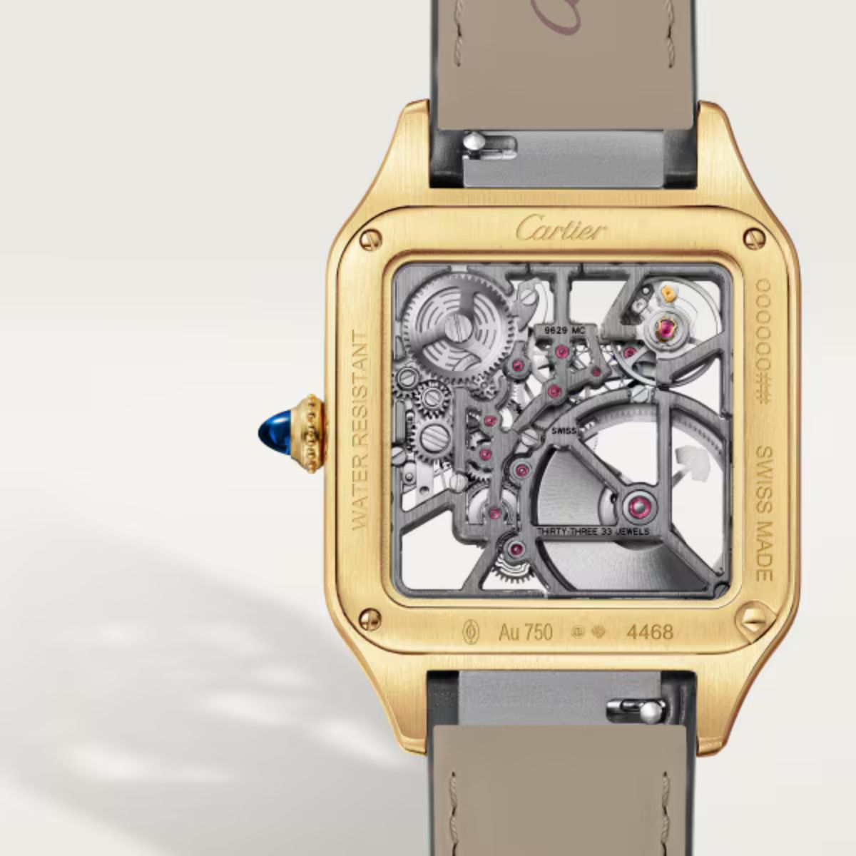 Cartier Santos Dumont Skeleton Equipped With A Micro Rotor Large Model WHSA0043