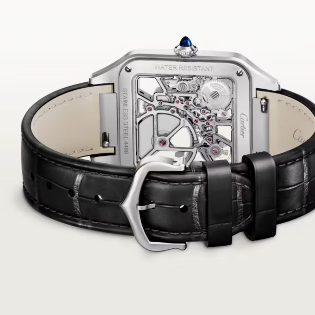 Cartier Santos Dumont Skeleton Equipped With A Micro Rotor Large Model WHSA0044