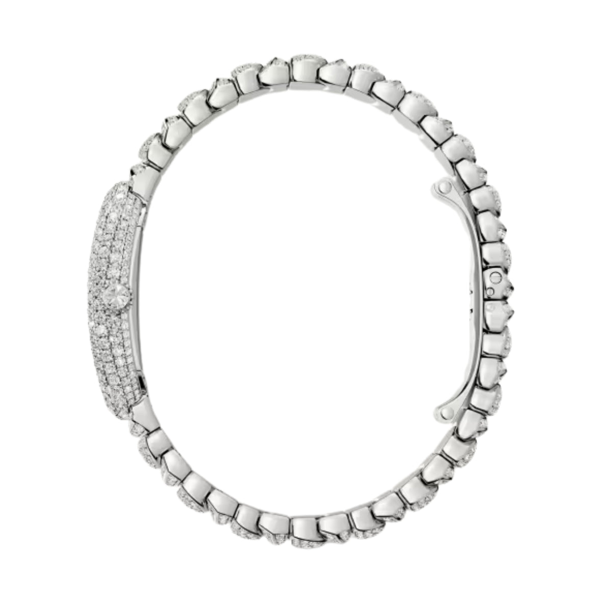 Cartier Baignoire Watch Small White Gold Diamonds WJBA0021