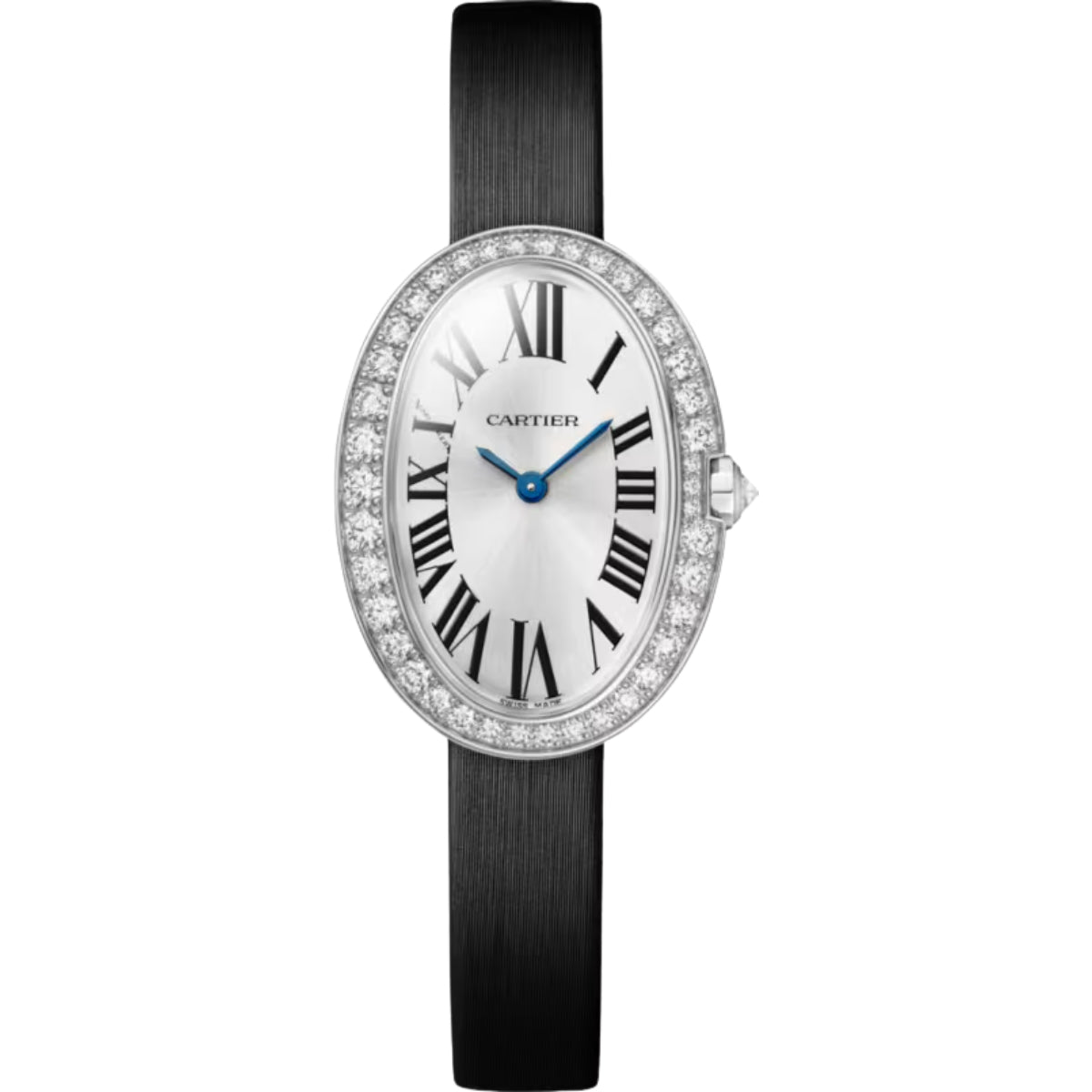 Cartier Baignoire Watch Small White Gold Diamonds WJBA0029