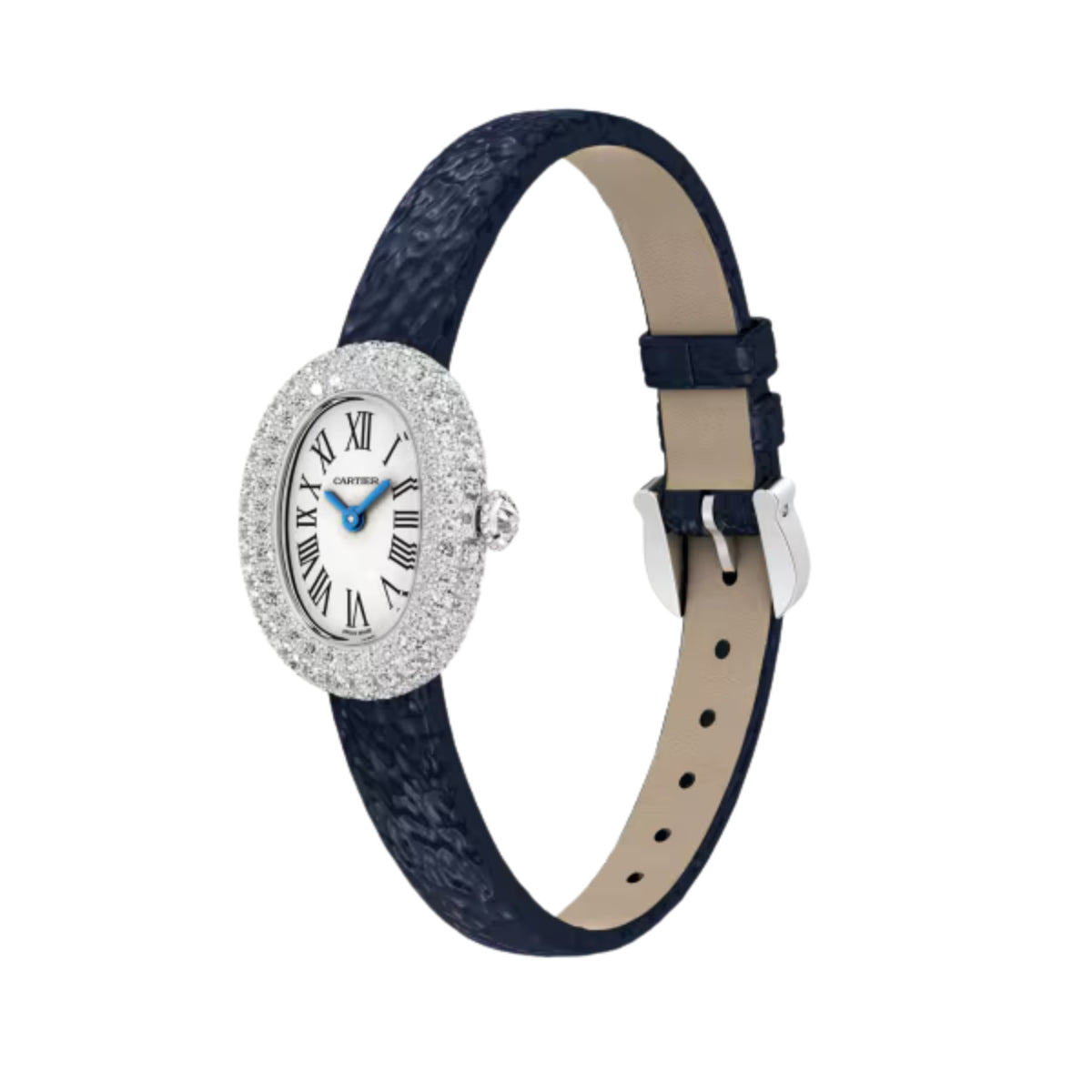Cartier Baignoire Watch Mini White Gold Diamonds WJBA0036