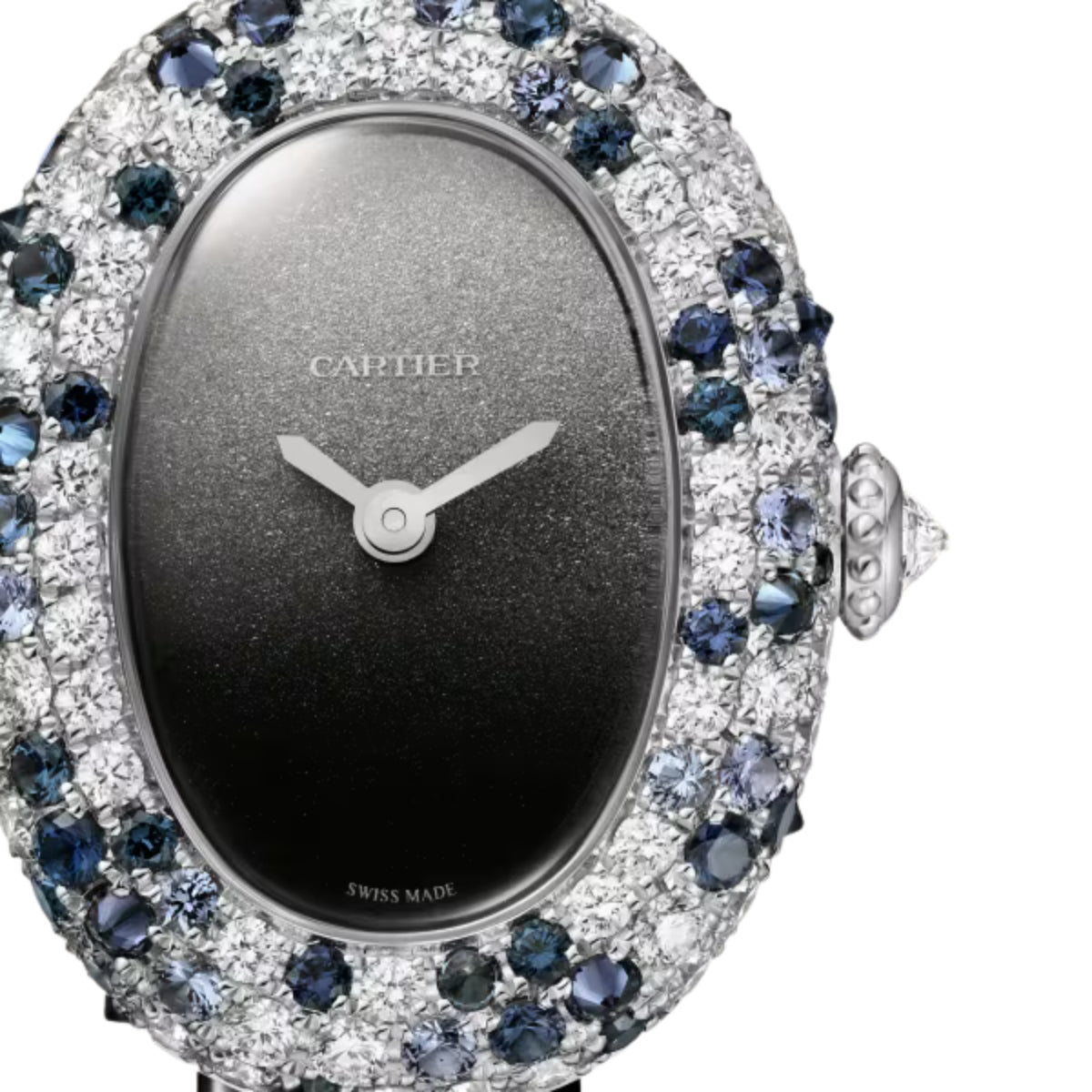 Cartier Baignoire Watch Mini White Gold Diamonds WJBA0037
