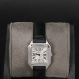 Cartier 38 Santos Dumont Small Silver Dial WSSA0023