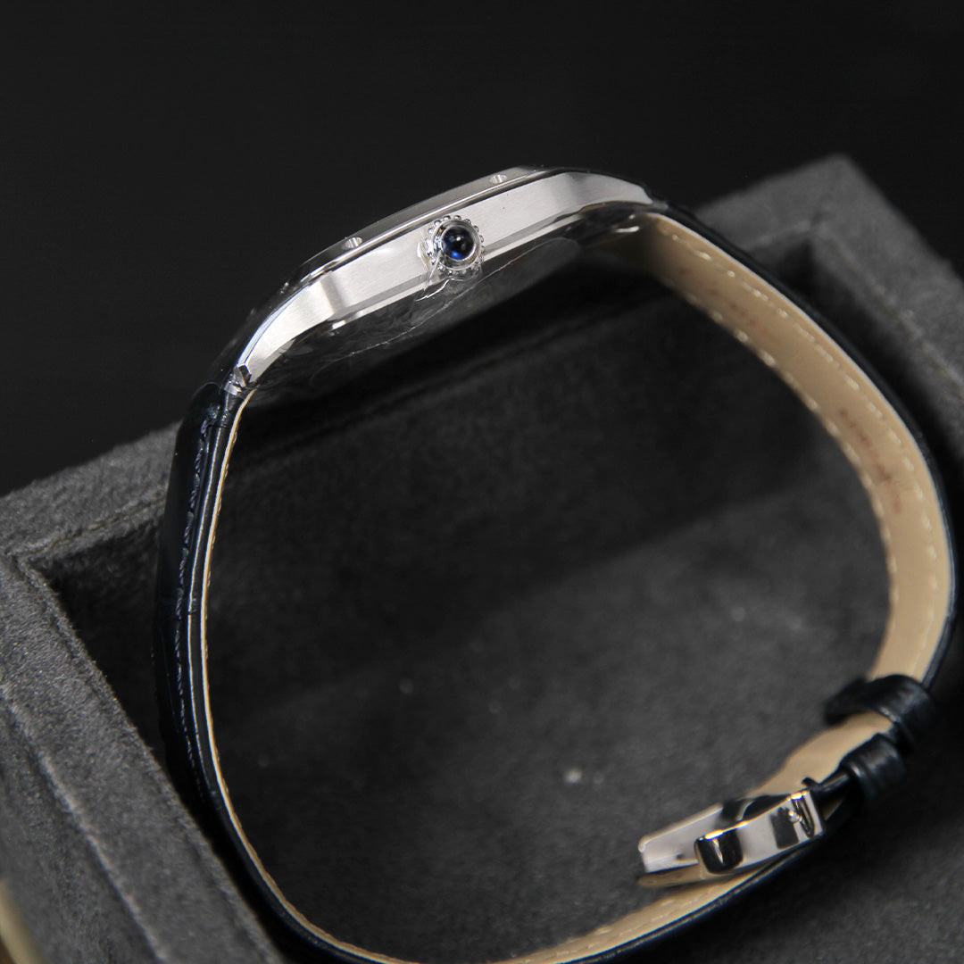 Cartier 38 Santos Dumont Small Silver Dial WSSA0023