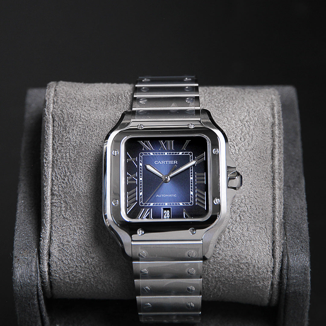 Cartier 40 Santos Large Blue Dial WSSA0071
