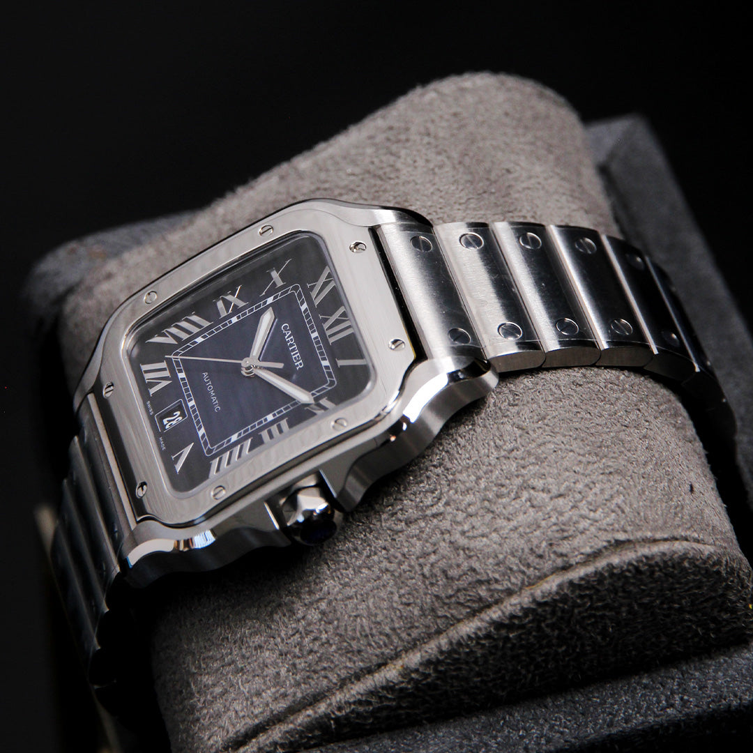 Cartier 40 Santos Large Blue Dial WSSA0071