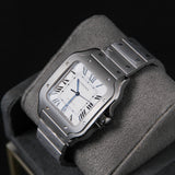Cartier 40 Santos Large Silver Dial Titanium WSSA0089