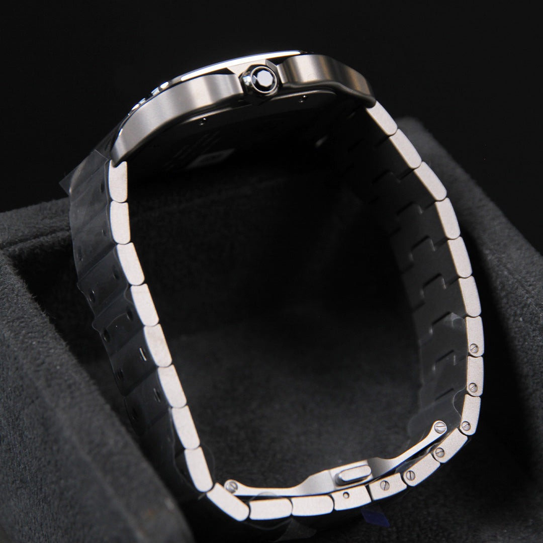 Cartier 40 Santos Large Silver Dial Titanium WSSA0089